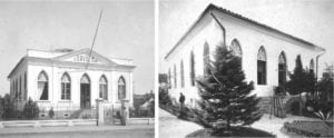 Escola Carvalho em 1891, abrigando a Escola de Artes e Industrias do Paraná.