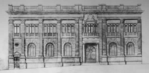 1 – Fachada do Palacete do Banco do Brasil na década de 1920.