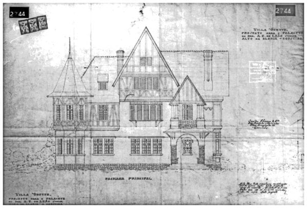 1 – Desenho da fachada principal.