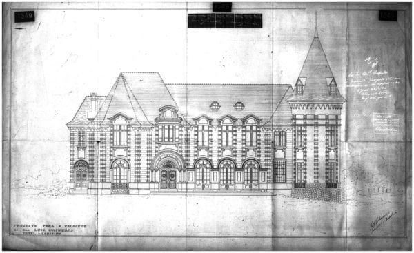 1 – Desenho da fachada principal.
