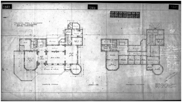 2 – Plantas dos pisos térreo e superior.