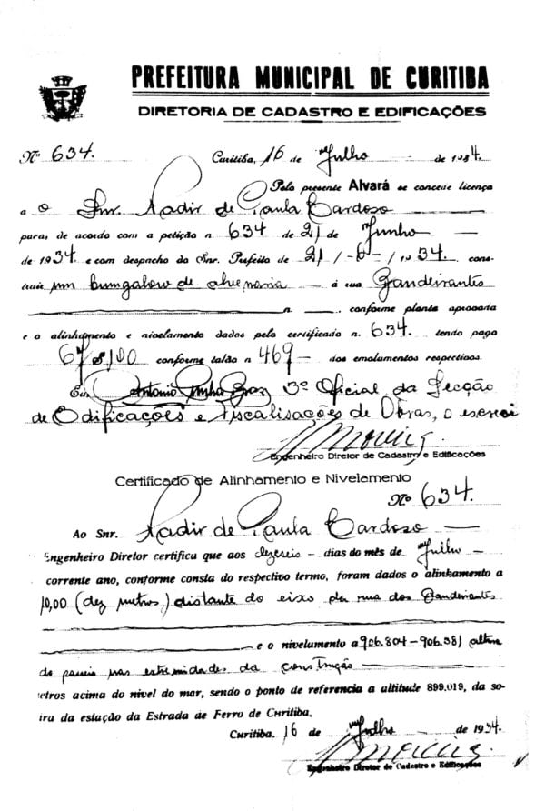 CPAEFC Registro 111 Imagem 2e Alvará 634