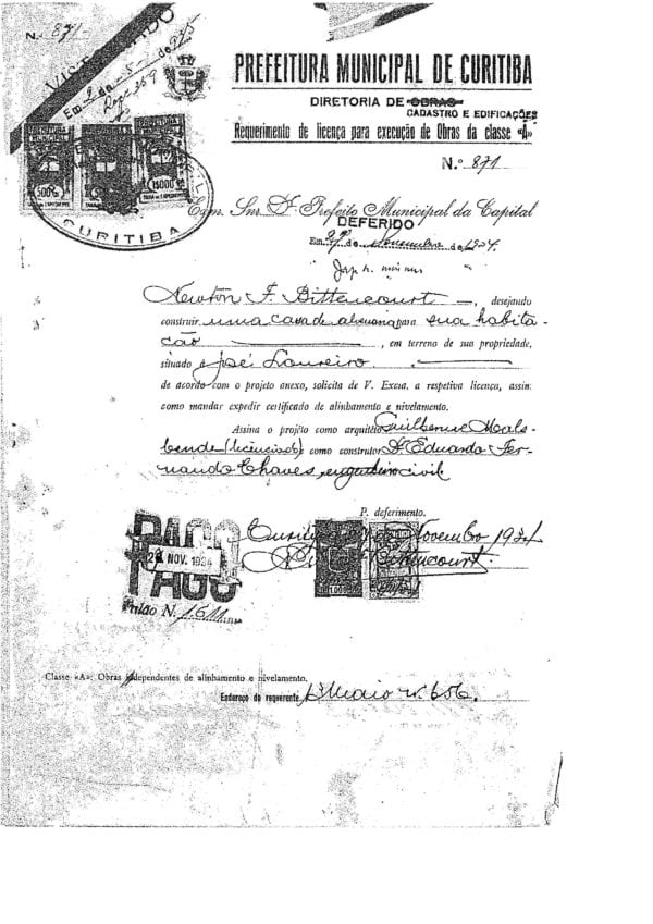 CPAEFC Registro 127 Imagem 2a Alvará 871