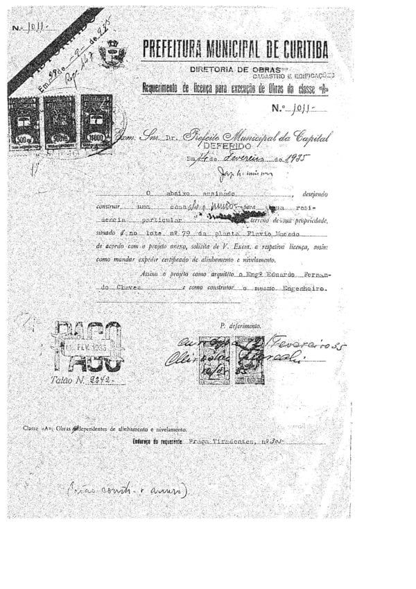 CPAEFC Registro 136 Imagem 2a Alvará 1011