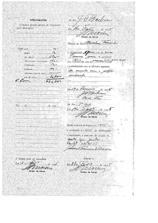 CPAEFC Registro 136 Imagem 2b Alvará 1011