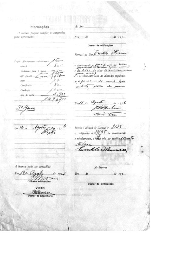 CPAEFC Registro 175 Imagem 3b Alvará 2135