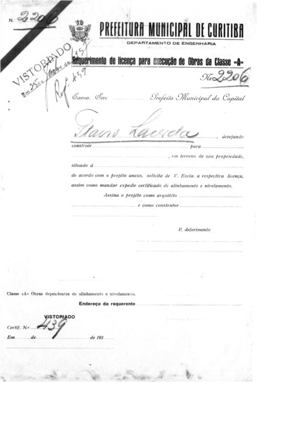 CPAEFC Registro 179 Imagem 2d Alvará 2206