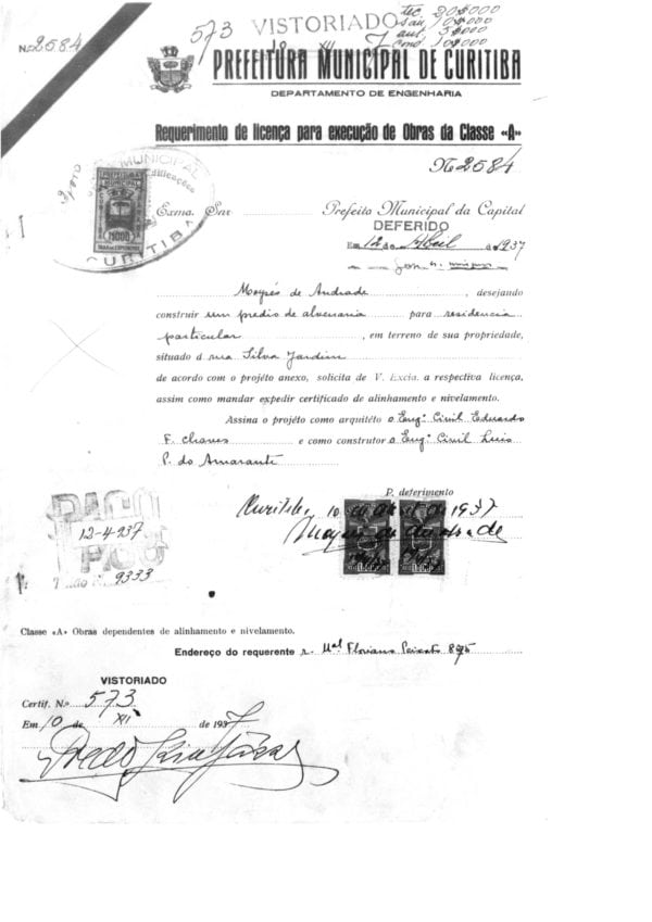 CPAEFC Registro 191 Imagem 4a Alvará 2584