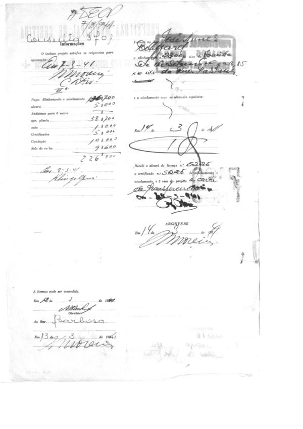 CPAEFC Registro 213 Imagem 2b Alvará 5225