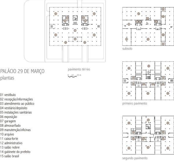 Plantas do Palácio 29 de Março