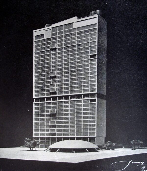 Maquete do Edifício das Secretarias e Pagadoria e Recebedoria, em Curitiba - 1953