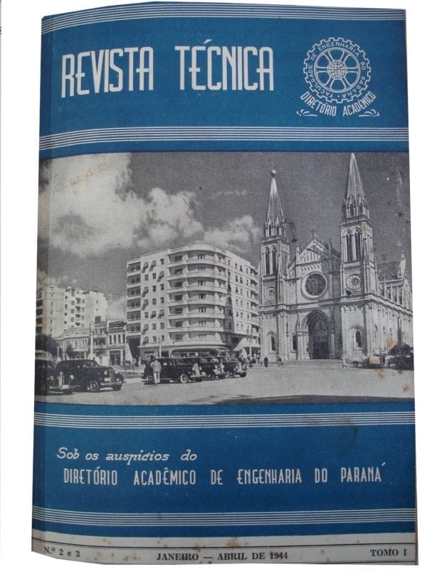 Capa da Revista Técnica de 1944 que mostra o Edifício Nossa Senhora da Luz.