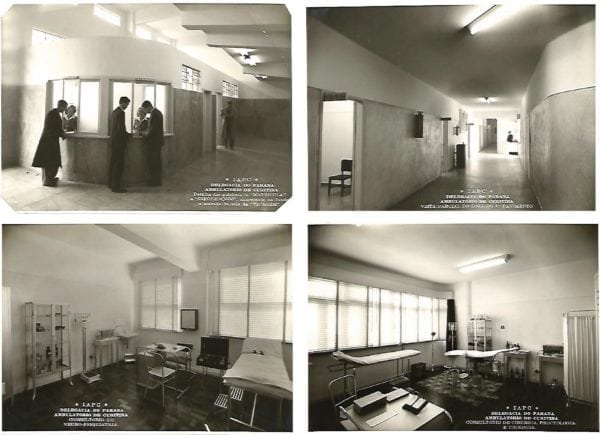 Fotos internas do Edifício dos Comerciários (IAPC) na década de 1940.
