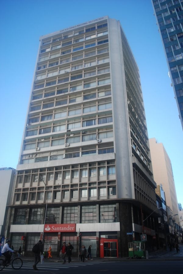 Edifício do antigo Banco Nacional do Comércio em 2017.