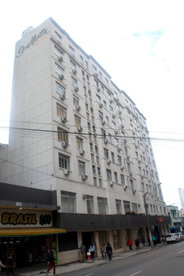 Edifício do Hotel San Martin em 2017.