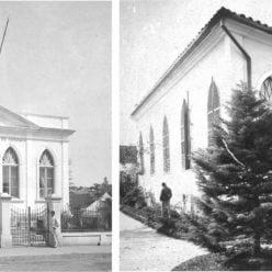 Escola Carvalho em 1891, abrigando a Escola de Artes e Industrias do Paraná.
