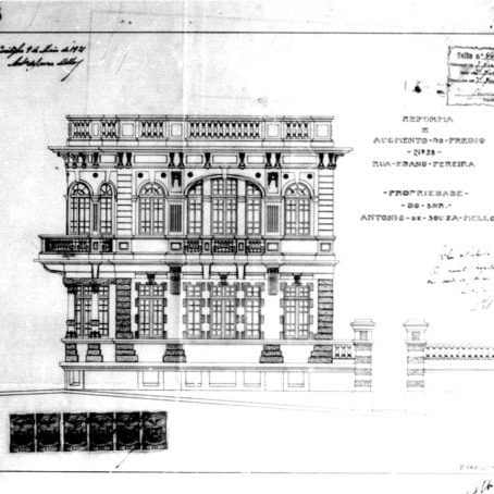 1 – Desenho da fachada frontal da residência.