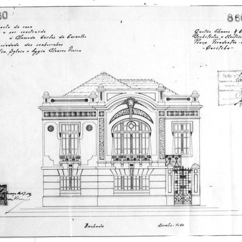 1 – Desenho da fachada principal.