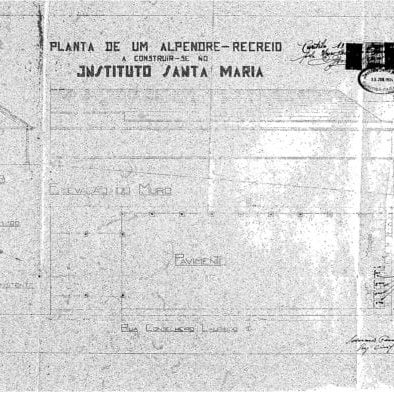 1 – Projeto arquitetônico de um Alpendre.
Alvará 624.