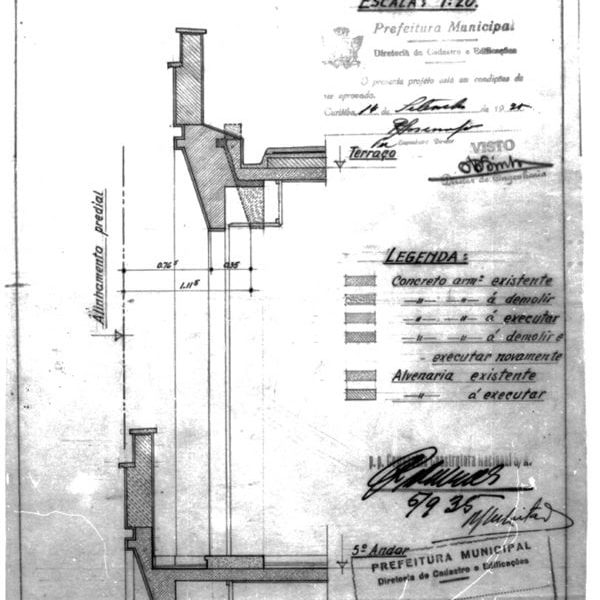 6 – Planta para modificação do 5º andar.