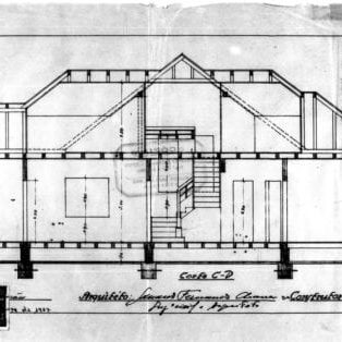 2 - Corte C-D do imóvel.