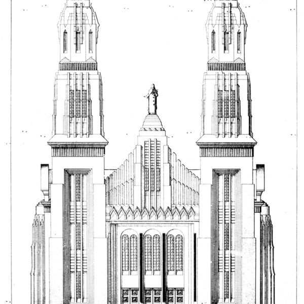 1 – Desenho da fachada principal da Igreja.